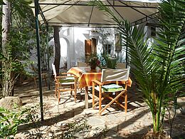 große Ferienwohnung Villa Dolores in der Bucht von Salina Sicca - Cala Liberotto am Sandstrand gelegen