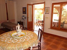 Ferienwohnung in der Villa Dolores, direkt am Strand von Salina Sicca - Cala Liberotto an der Ostküste von Sardinien